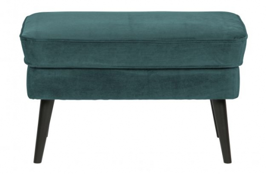 Puff 'Rocco' - Petrolio/Velluto