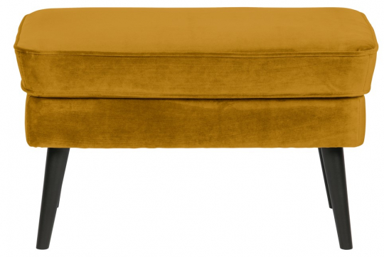 Puff 'Rocco' - Ocra/Velluto