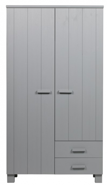 Armadio 'Dennis' con cassetti - Grigio cemento