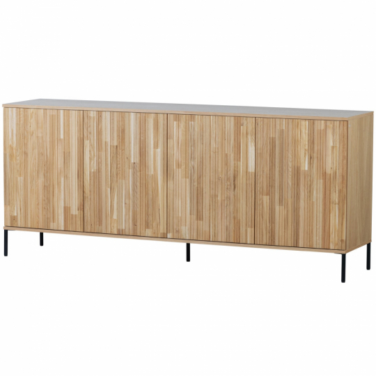 Sideboard 'New Gravure' 200 cm - Rovere/Nero