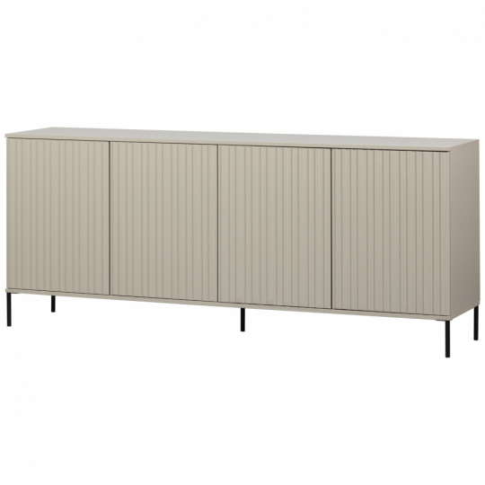 Sideboard 'New Gravure' 200 cm - Beige/Nero