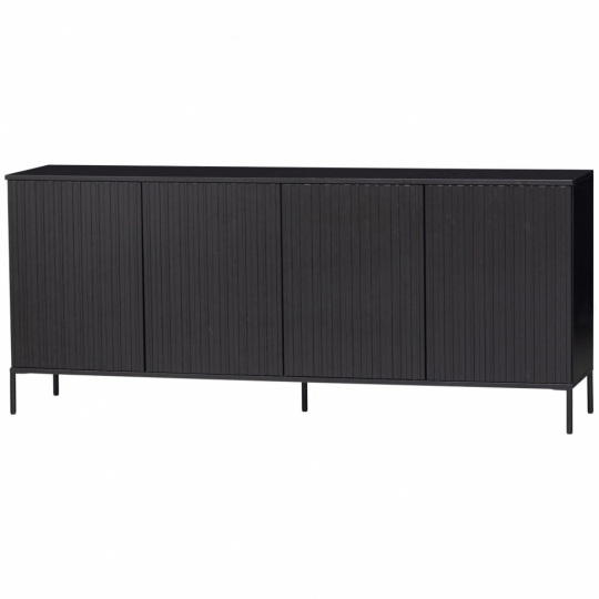 Sideboard 'New Gravure' 200 cm - Nero/Nero