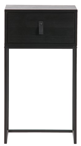 Comodino 'Zola' cassetto - Nero