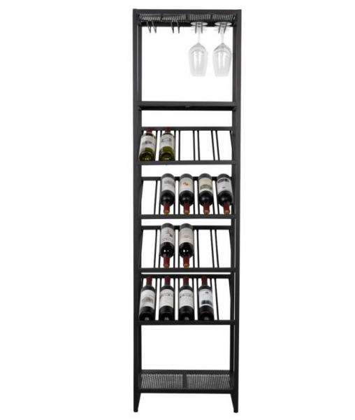 Mensola per vino 'Cantor' S - Nero