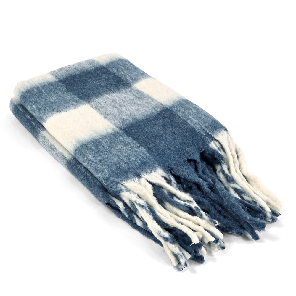 Coperta 'Phoebe' 130x170cm - Blu