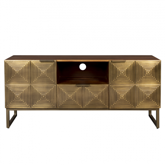 Mobile TV 'Volan' - Marrone/Ottone