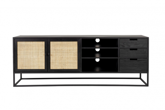 Tavolino 'Guuji' - Nero/Beige