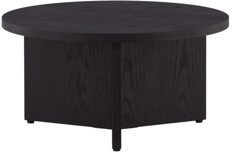 Tavolino 'Smögen' Rotondo 85cm - Nero