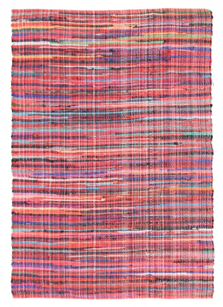 Tappeto in stracci 'Home' – Multicolore