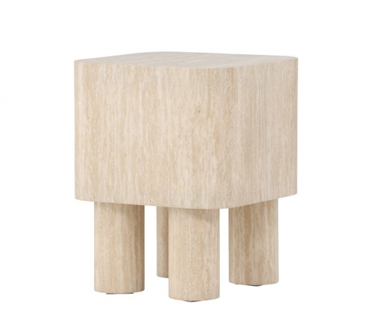 Tavolino 'Tusa' 40x40cm - Beige