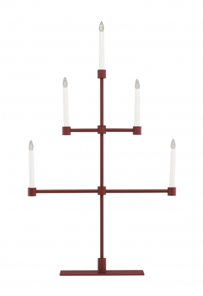 Candelabro dell'Avvento 'Falsterbo' - Rosso