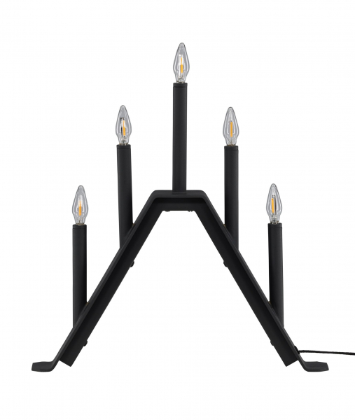 Candelabro dell'Avvento 'Norrlund' - Nero