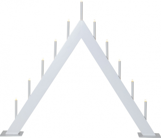Candelabro dell'Avvento 'Buzz' 50cm - Bianco