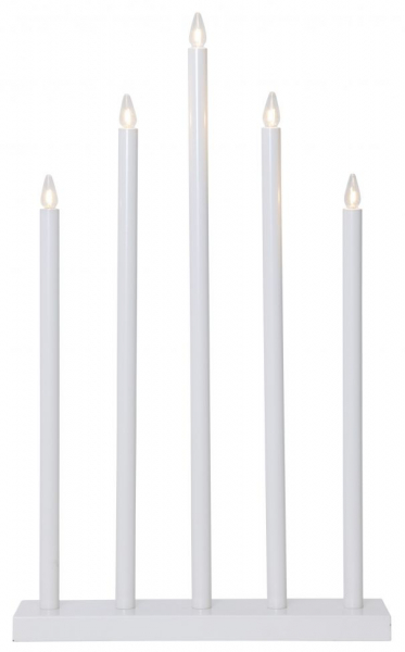 Candelabro dell'Avvento 'Holy' 5 Lampade - Bianco
