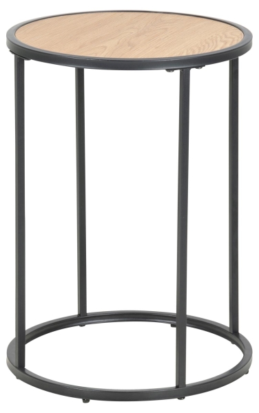 Tavolino 'Hydra' 40cm - Naturale/Nero