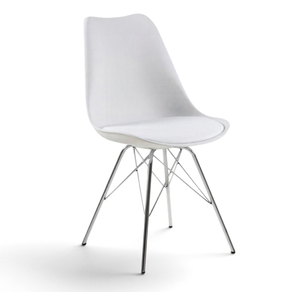 Sedia 'Eris' - Bianco/Argento