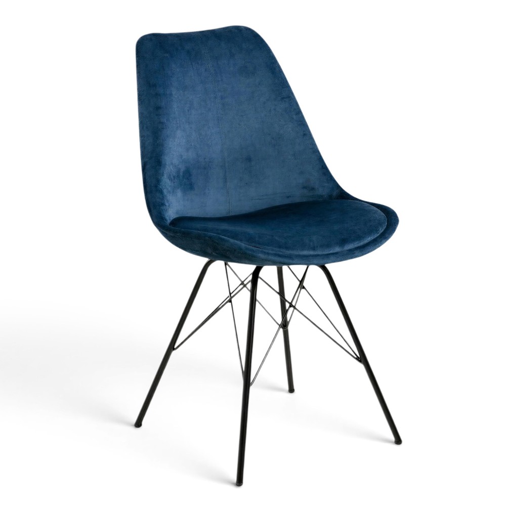 Sedia 'Eris' - Blu/Nero