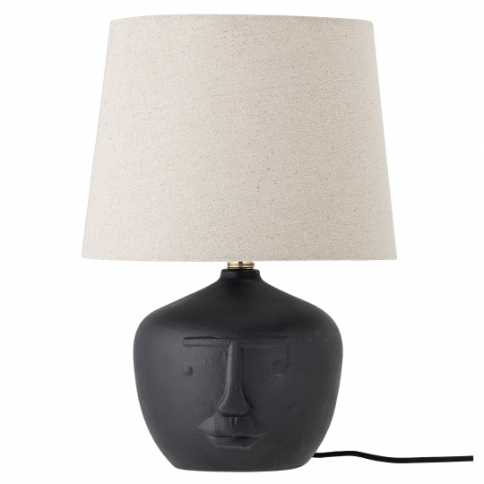 Lampada da tavolo 'Matheo' - Nero/Terracotta