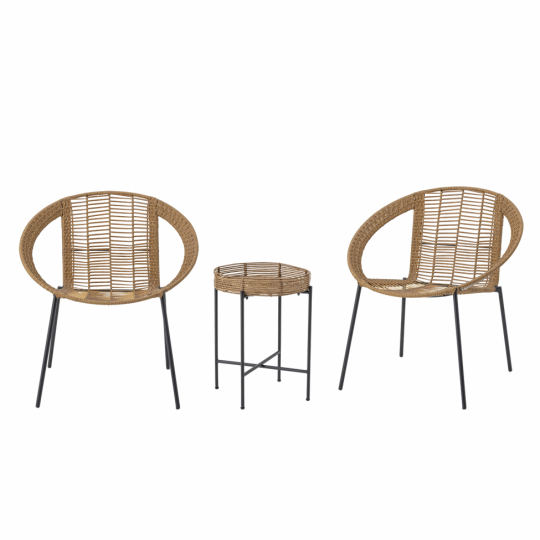 Set lounge 'Dudine' - naturale/rattan