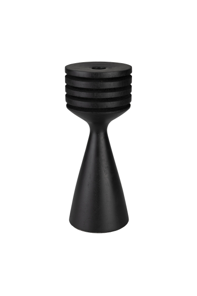 Portacandele 'Hoover' - Nero