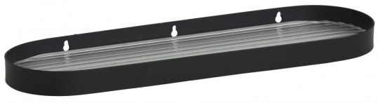 Mensola in vetro 'SOTRA' S - Nero