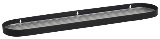 Mensola in vetro 'SOTRA' L - Nero