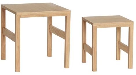 Tavolino 'Puzzle' 2 pezzi - Naturale