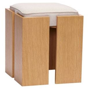 Sgabello 'Forma' - Naturale