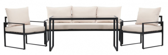 Set lounge 'Vico' - Nero