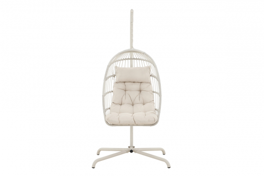 Sedia a dondolo 'Trezza' - Beige