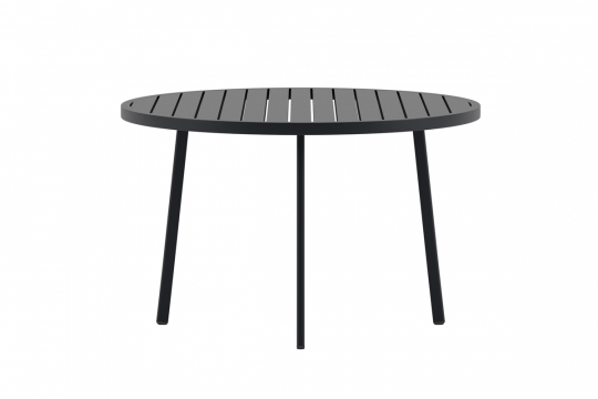 Tavolo da pranzo 'Giardini', rotondo, 120 cm - nero
