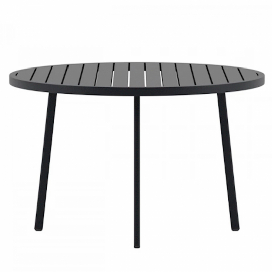 Tavolo da pranzo 'Giardini', rotondo, 120 cm - nero