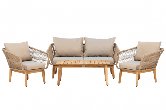 Set di divani 'Chania' - beige/naturale