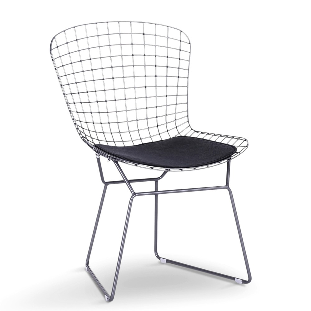 Sedia 'Bertoia' - Argento/Grigio