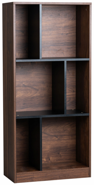 Libreria 'Colin' 60x129 - Noce/Nero