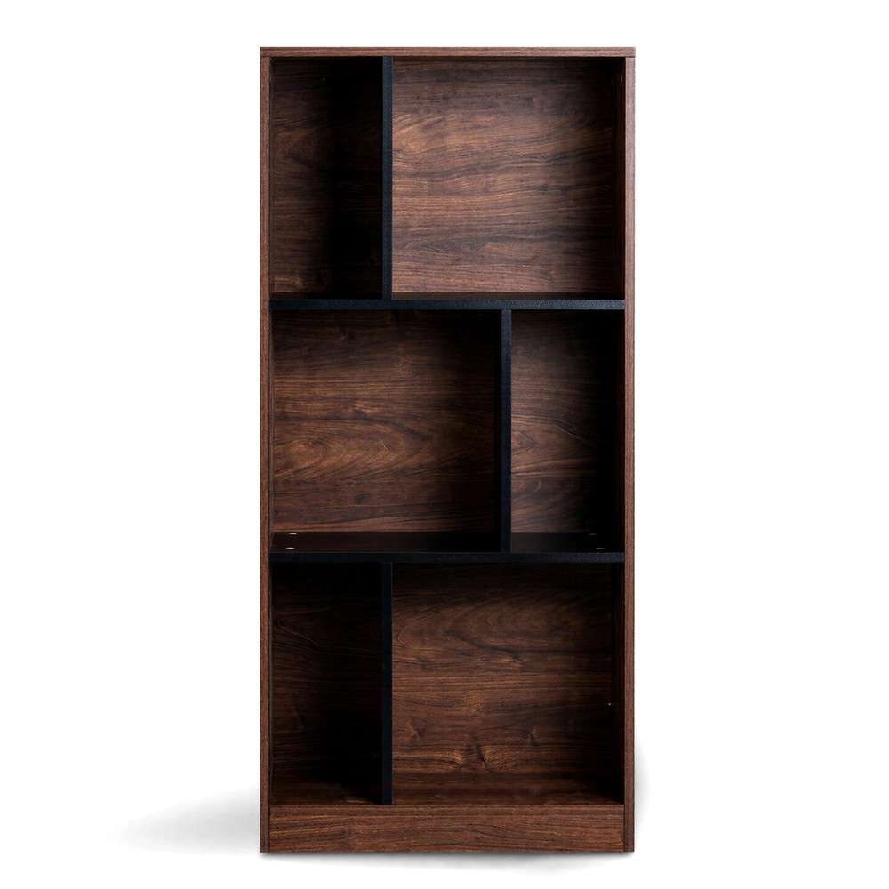 Libreria 'Colin' 60x129 - Noce/Nero