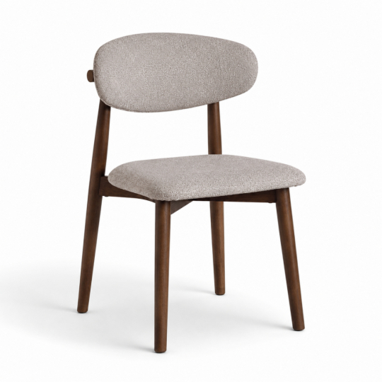 Sedia 'Milo' - Noce/Grigio