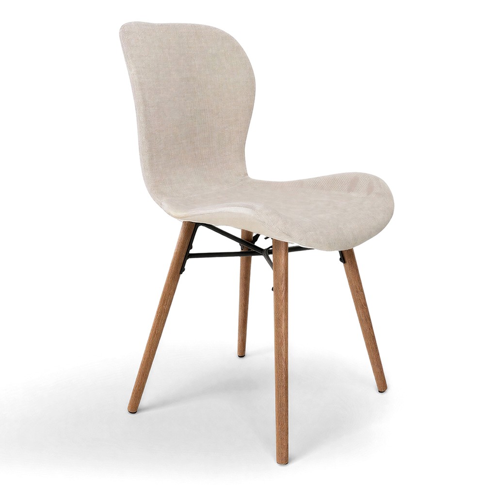 Sedia 'B&ouml;da' - Beige/Naturale