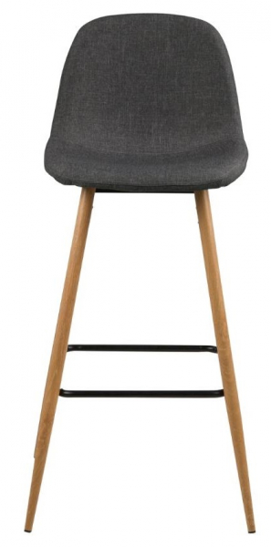 Sgabello da bar 'Soller' - Naturale/Grigio scuro