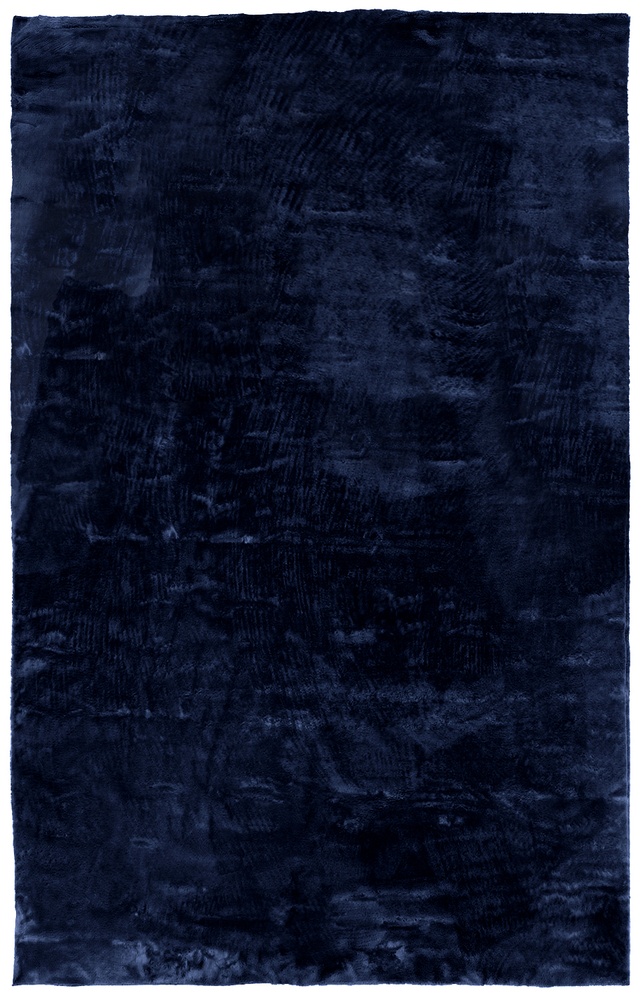 Tappeto a pelo lungo 'Aranga Super Soft' - Blu scuro