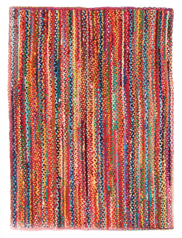 Tappeto di stracci 'Flätan' - Multicolore