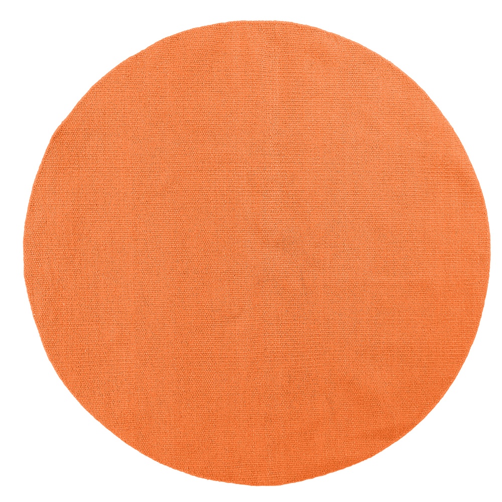 Tappeto rotondo 'Hamilton' - Arancione