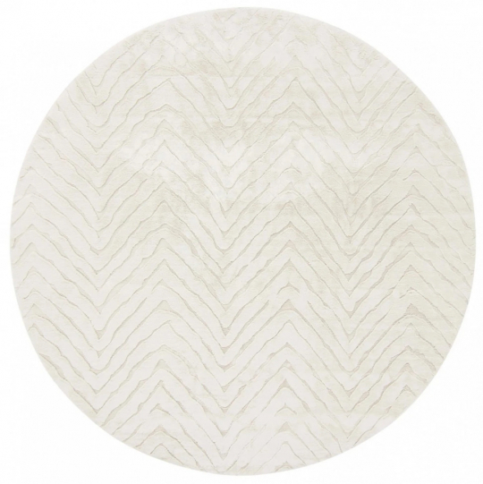 Tappeto rotondo 'Wren' - Bianco