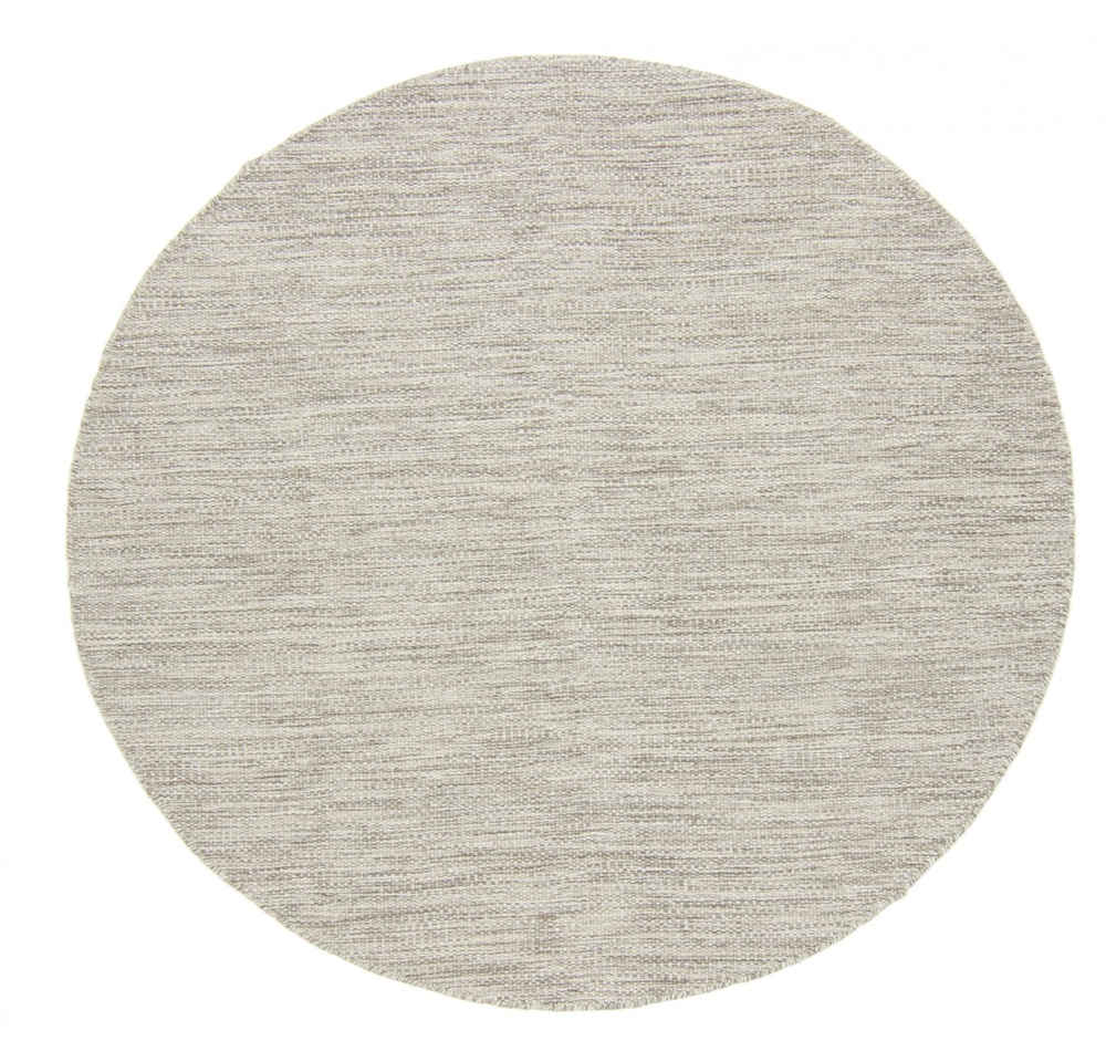 Tappeto rotondo 'Dhurry' - Beige