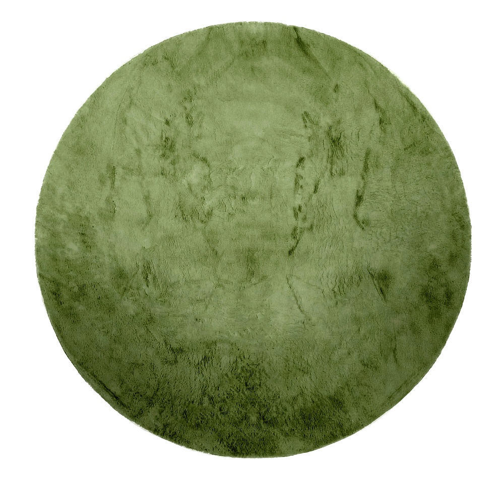 Tappeto rotondo 'Aranga Super Soft' - Oliva