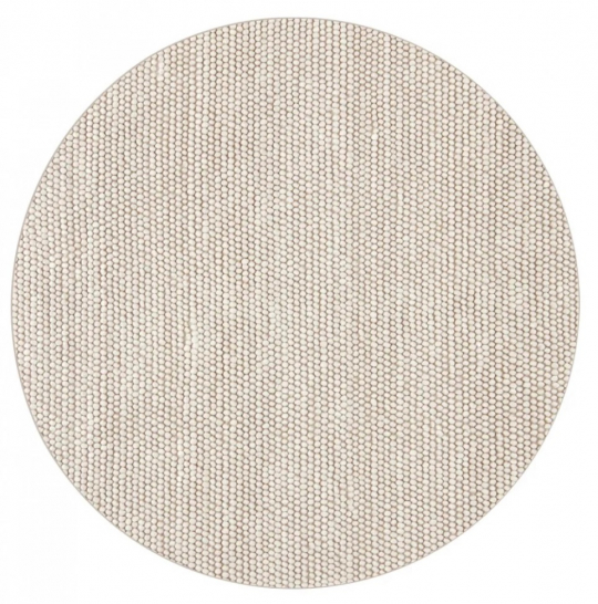 Tappeto rotondo 'Avafors' - Beige