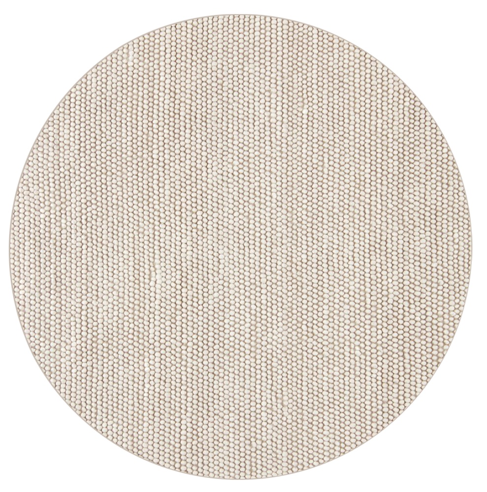 Tappeto rotondo 'Avafors' - Beige