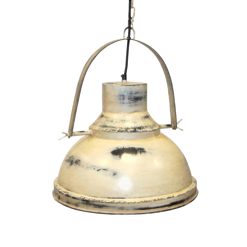 Lampada da fabbrica Vintage - Bianco patinato