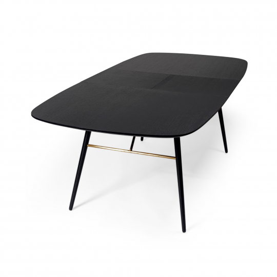 Tavolo da pranzo con prolunghe 'Dawn' 180-230x105cm - Nero