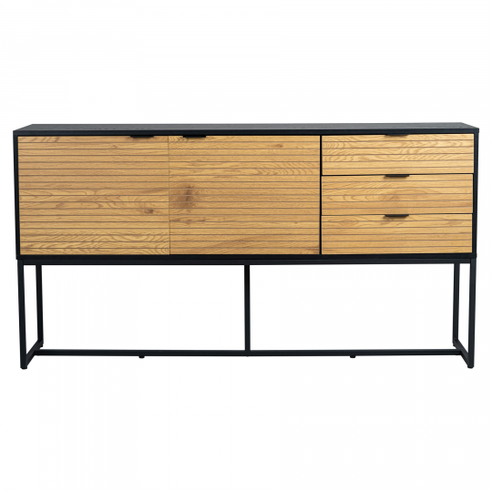 Credenza 'Line' - Rovere/Nero